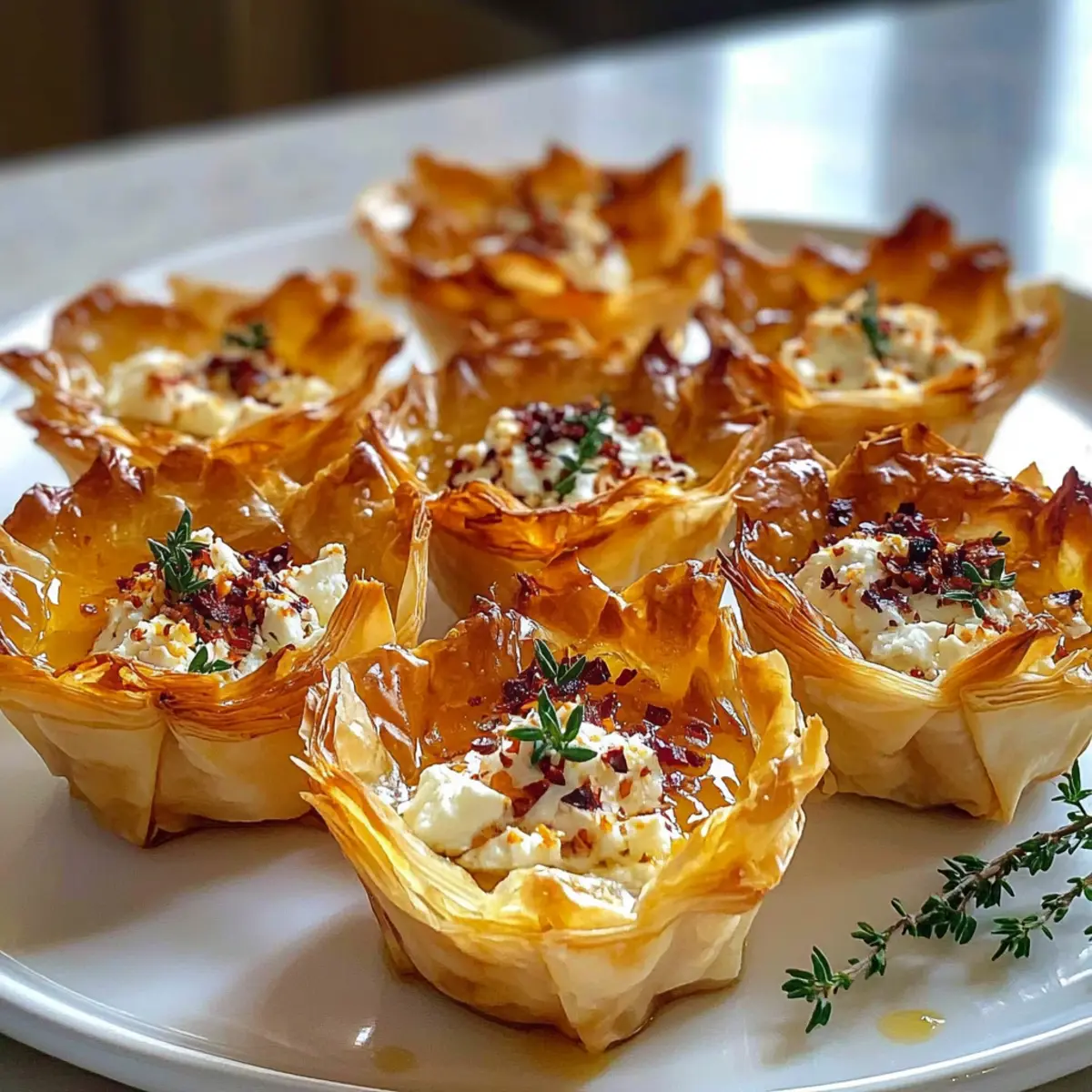Crispy Feta and Hot Honey Phyllo Cups Ready in 15 Minutes