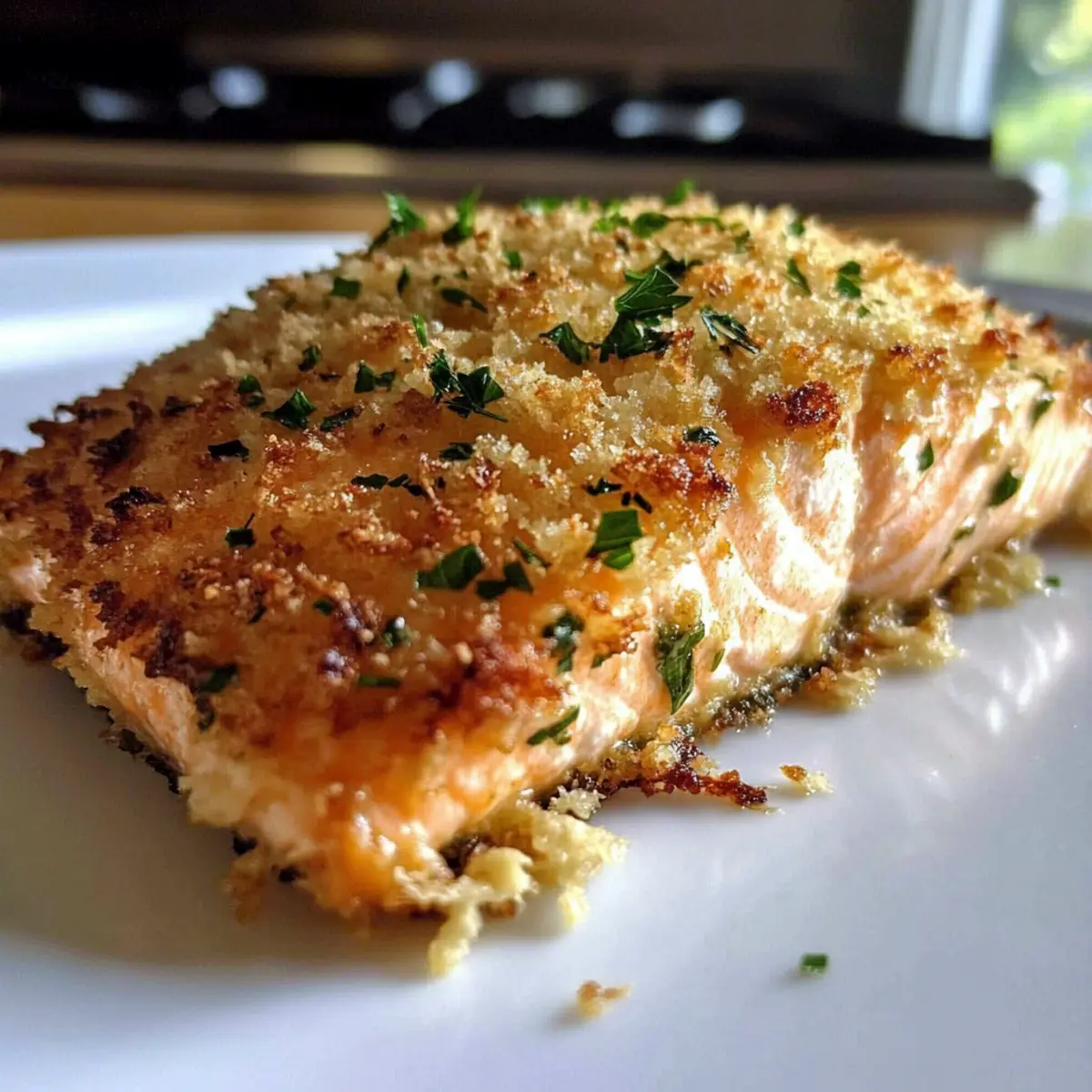 Crispy Parmesan Crusted Baked Salmon for a Healthy Delight