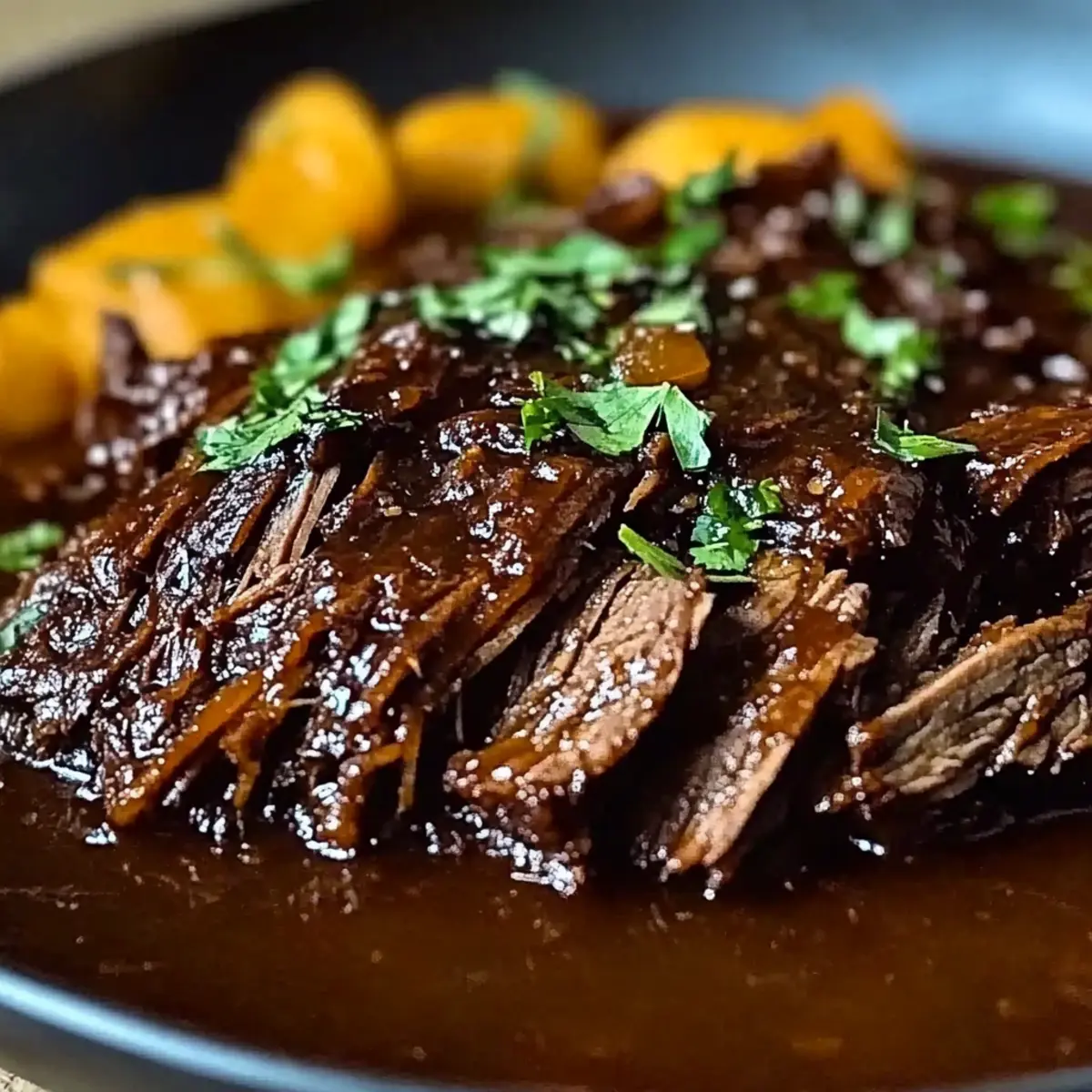 Sweet Spicy & Savory Caramelized Pulled Beef Brisket Bliss