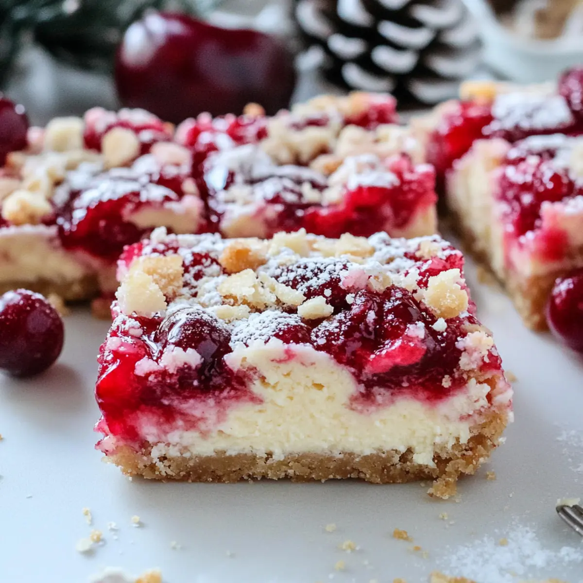 Irresistibly Creamy Christmas Cheesecake Bars to Wow Your Guests