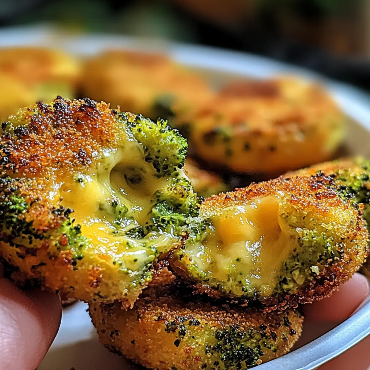 Low Carb Crispy Broccoli Cheese Rounds for Guilt-Free Snacking