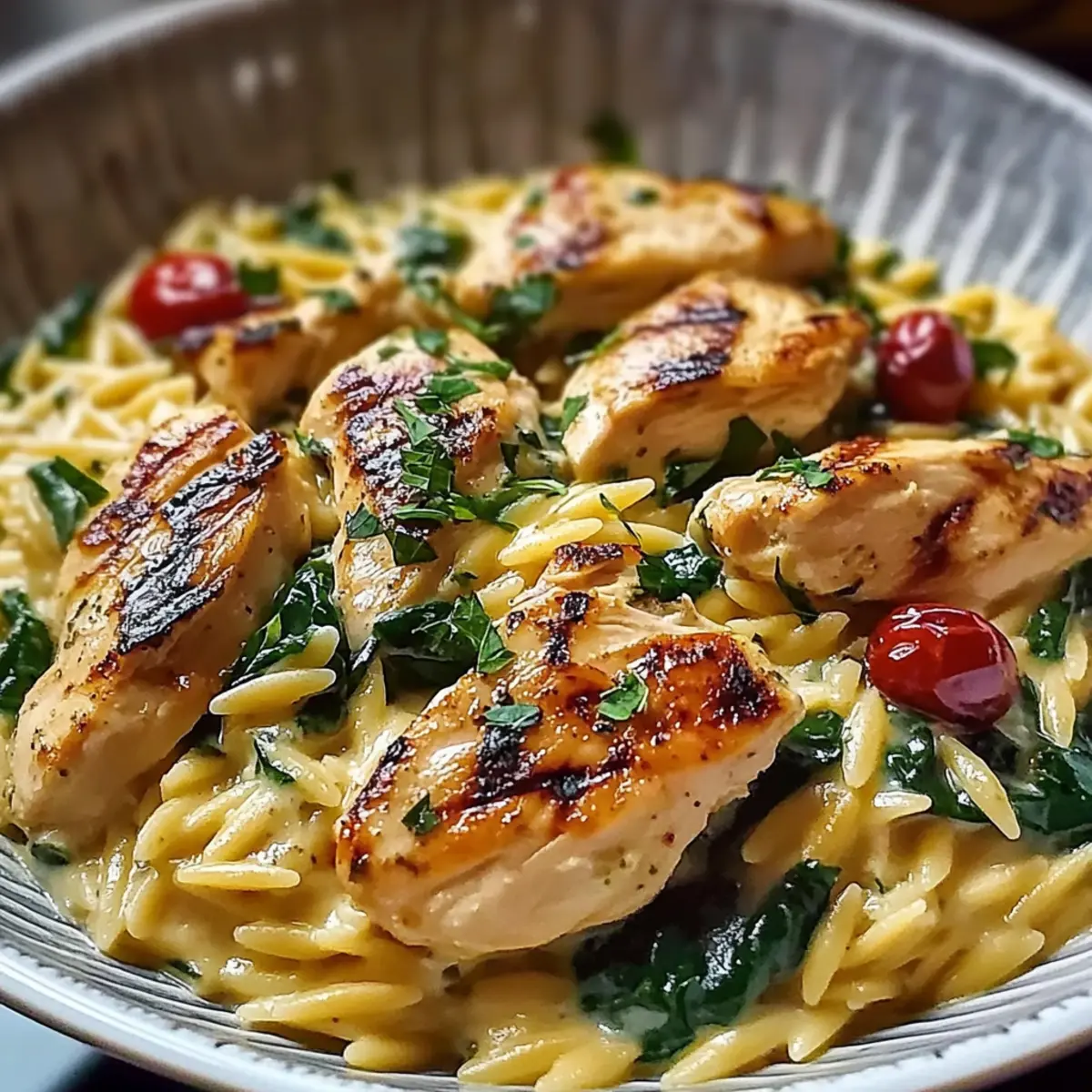 Mediterranean Creamy Chicken Orzo: Quick, Comforting Flavor