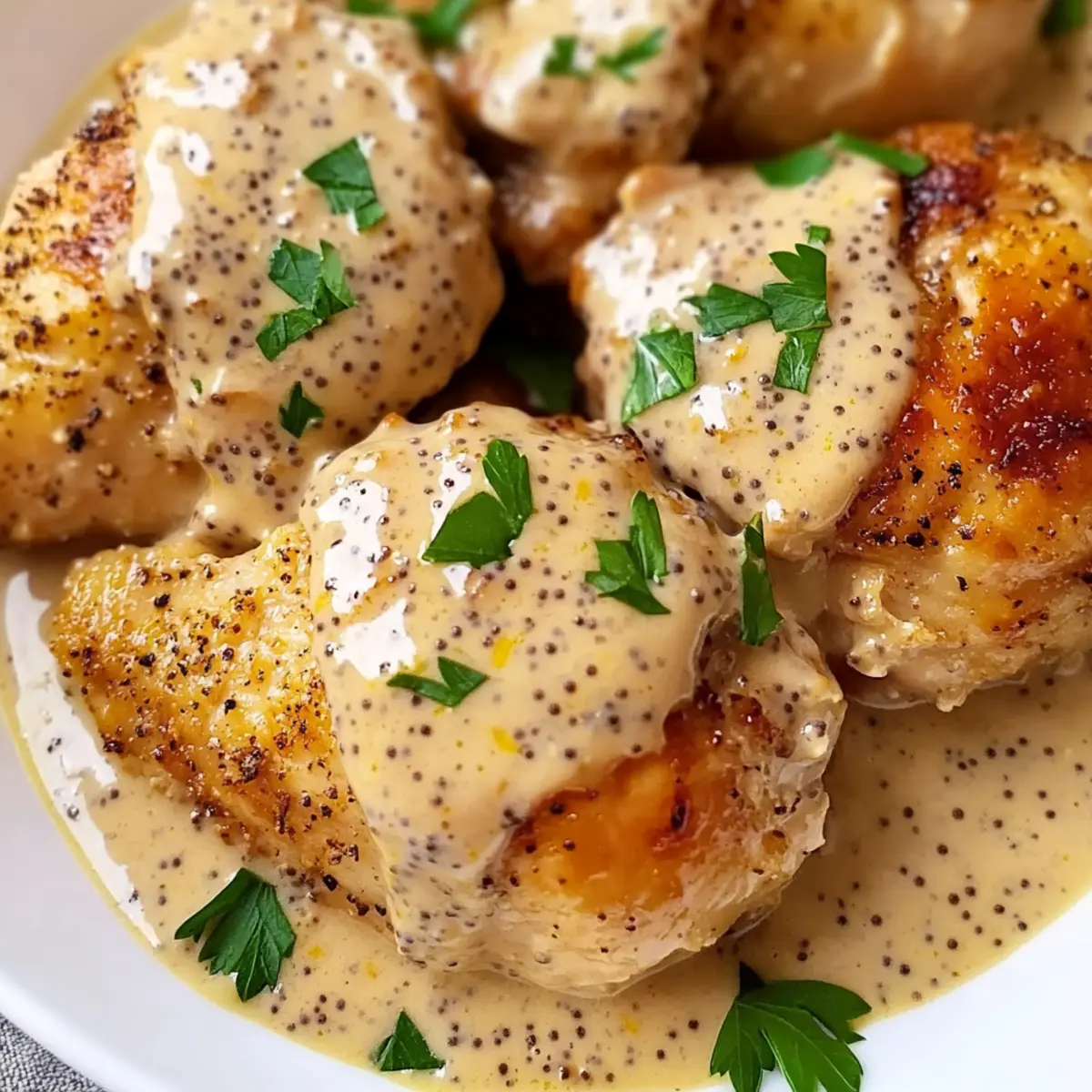 Savory Slow Cooker French Wine and Mustard Chicken Bliss