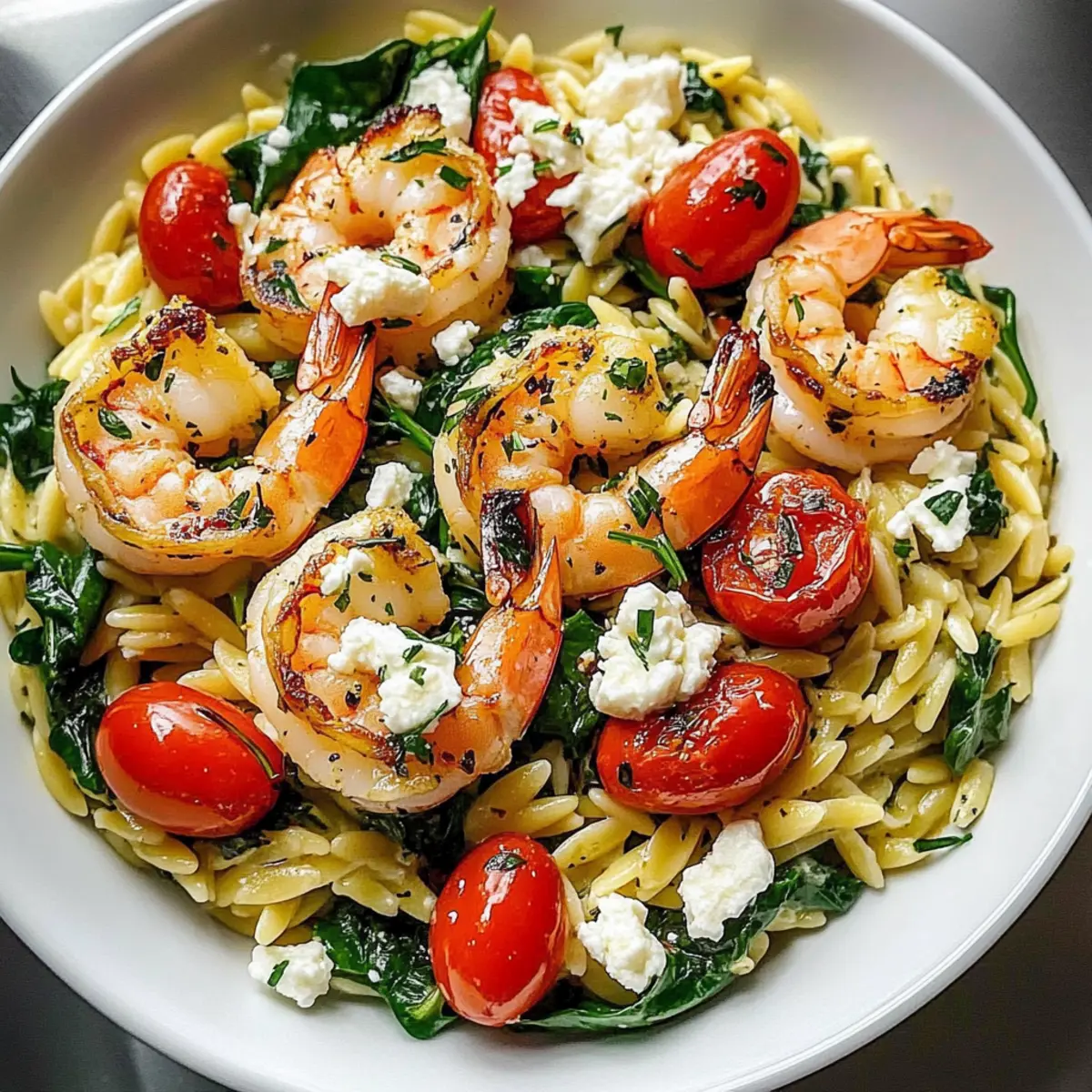 Lemon Feta Orzo Shrimp: A Zesty Mediterranean Delight