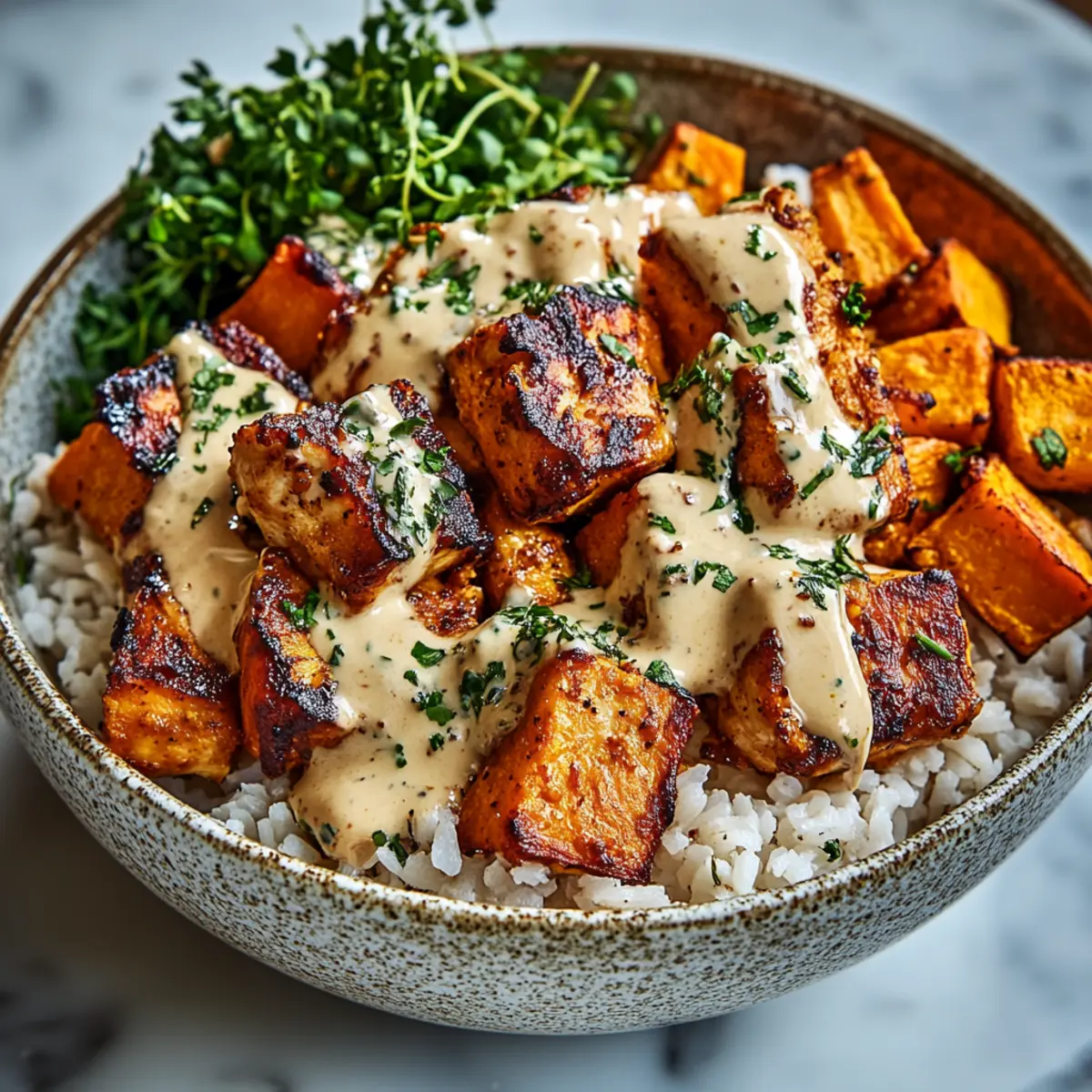 Healthy Chicken & Sweet Potato Bowls for a Wholesome Dinner