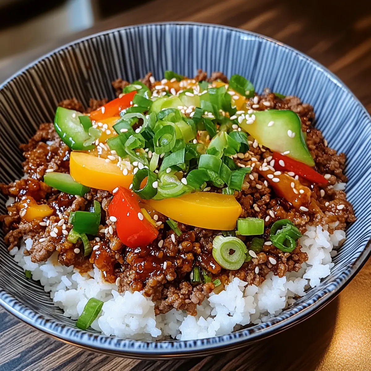 Savory Ground Beef Hot Honey Bowl: Quick Weeknight Delight