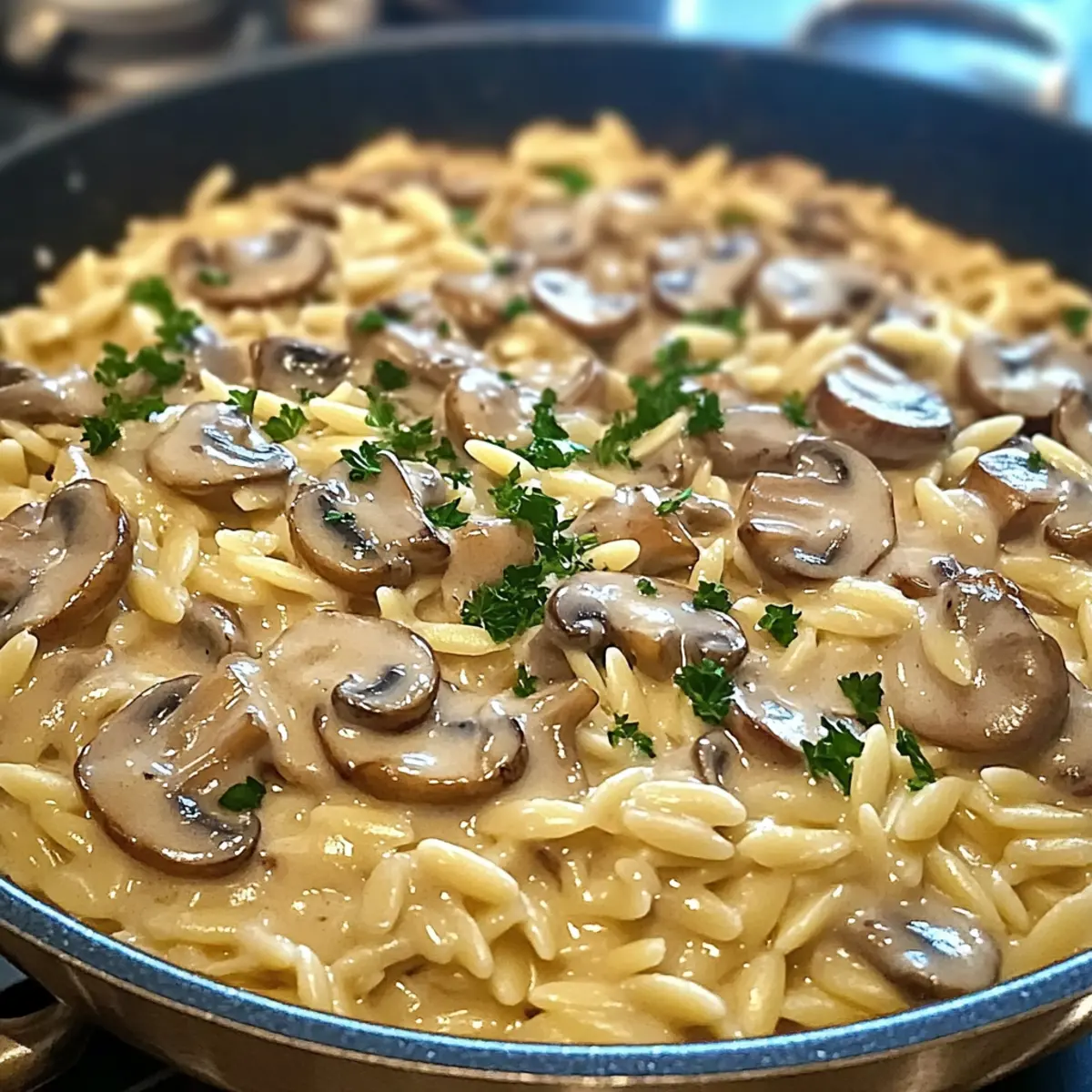 One-Pot Creamy Mushroom Orzo: Comfort Food Made Easy