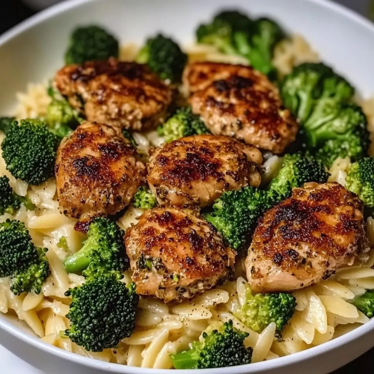 Lemon Pepper Chicken Broccoli Orzo: A Cozy One-Pot Dinner Delight