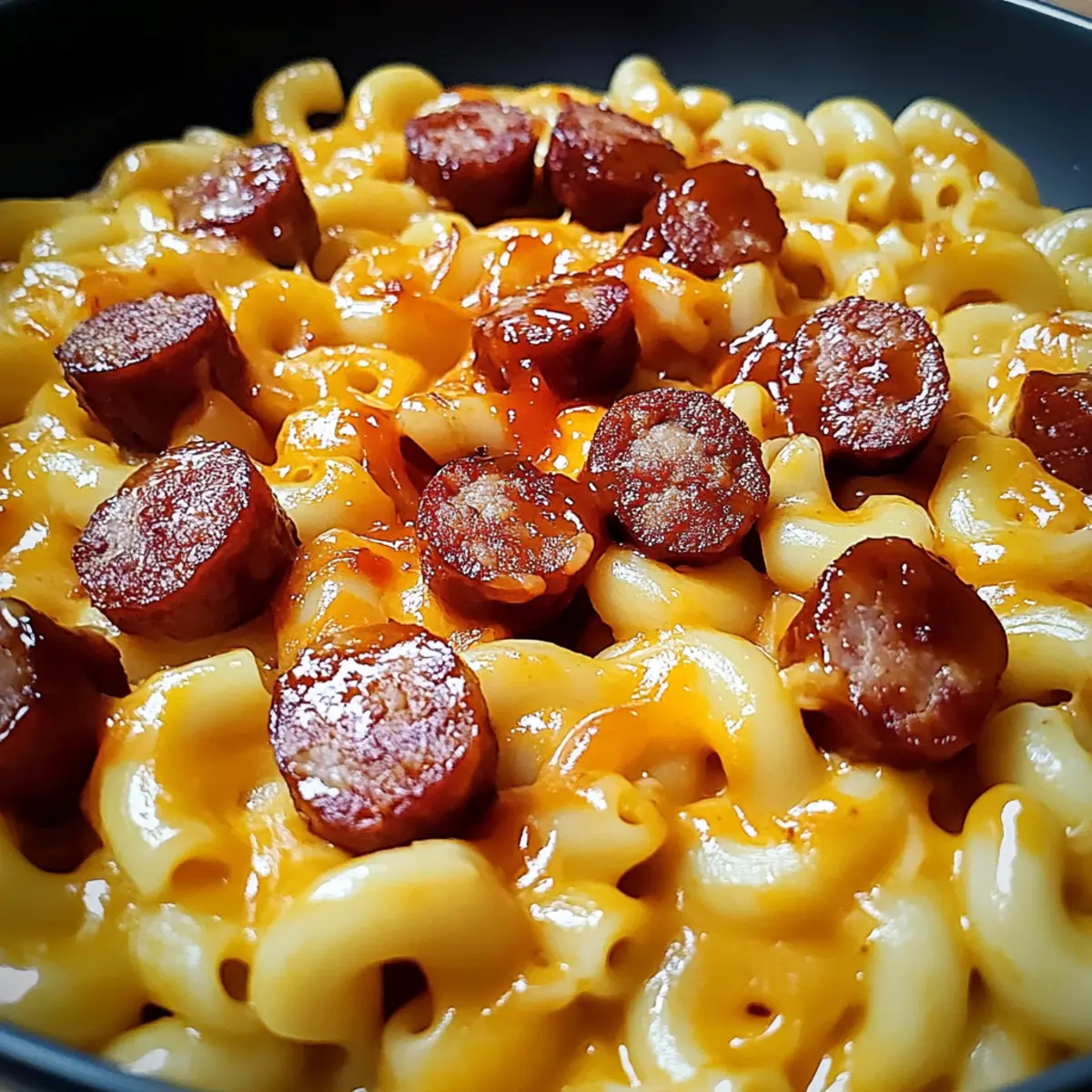 Spicy BBQ Cheddar Mac with Smoked Sausage: Comfort Food Bliss