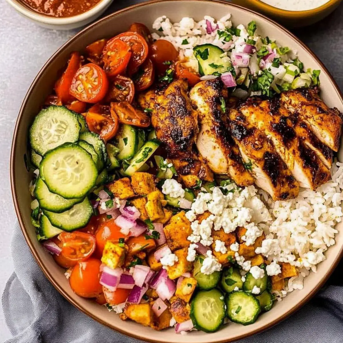 Savory Harissa Chicken Bowls for Fresh Mediterranean Flavor