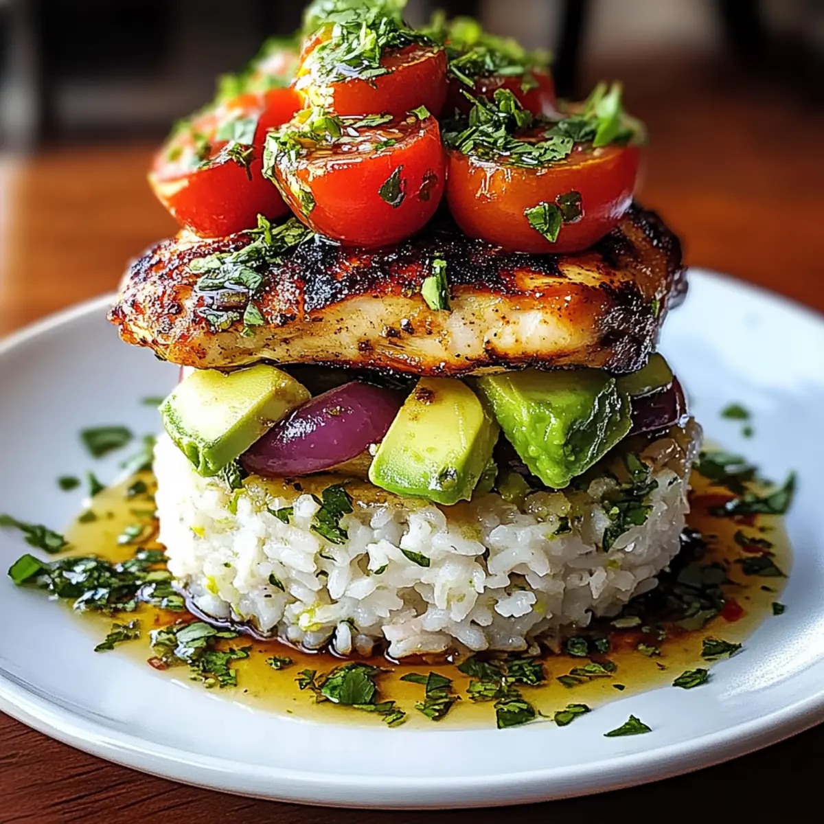 Honey Lime Chicken & Avocado Rice Stack: A Fresh Flavor Burst