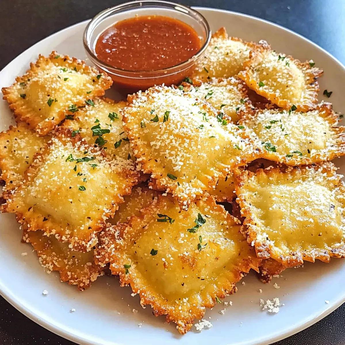 Toasted Ravioli in Air Fryer or Oven: Crunchy Italian Joy