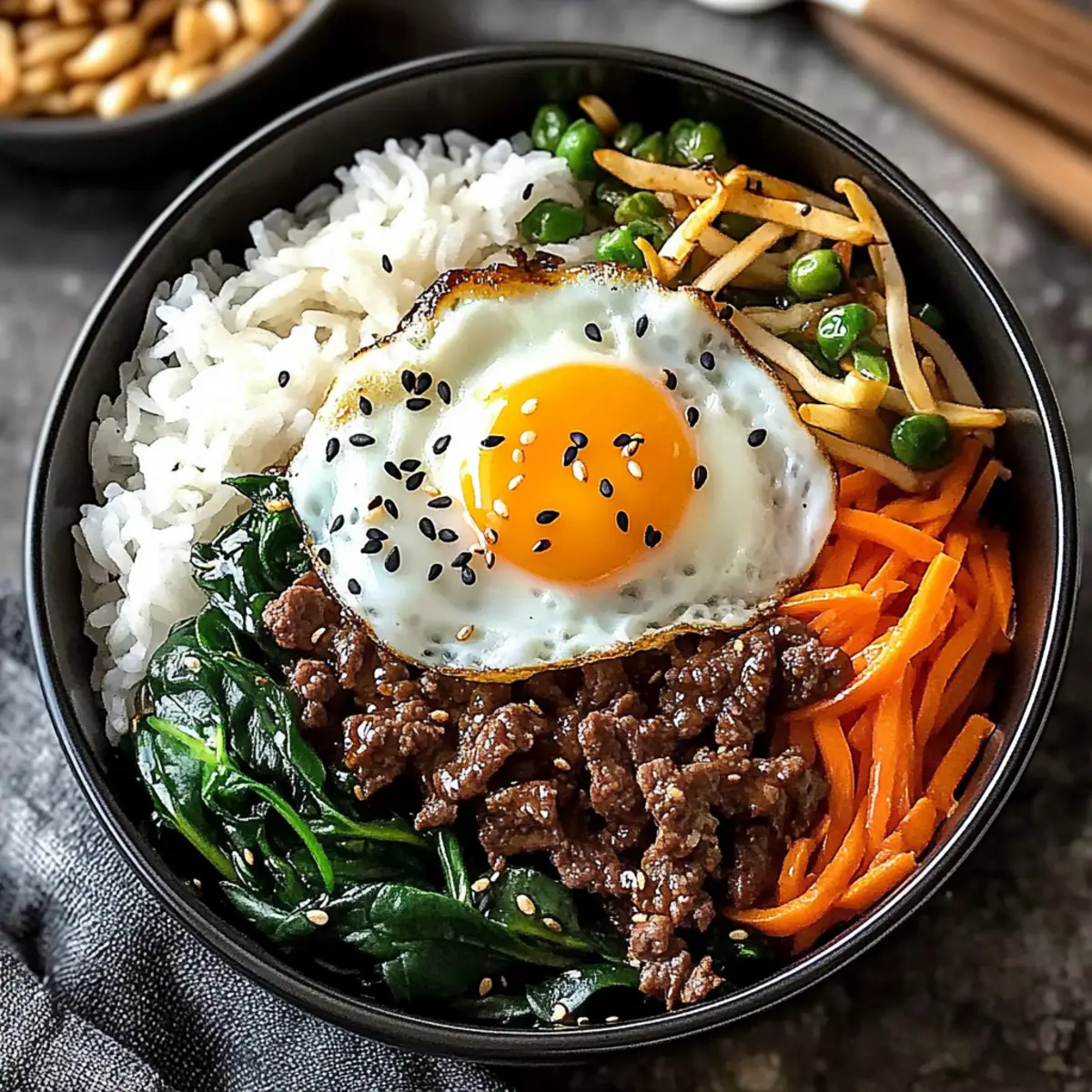 Korean Beef Bibimbap Bowl: A Quick Colorful Delight