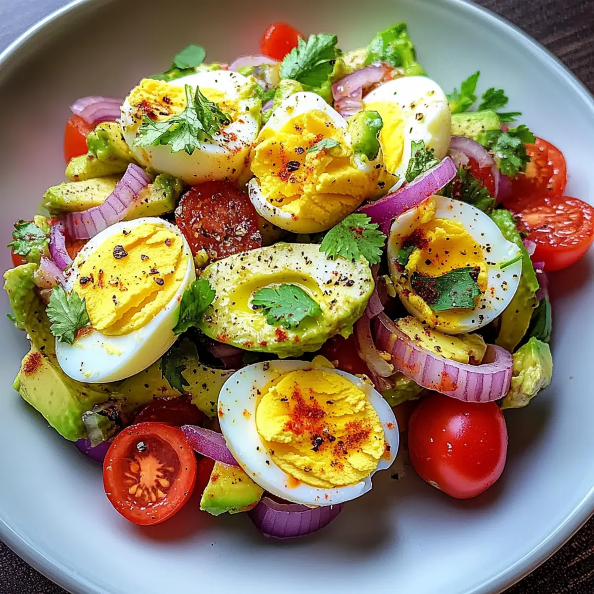 Protein-Packed Workout Egg Avocado Salad for Quick Recovery