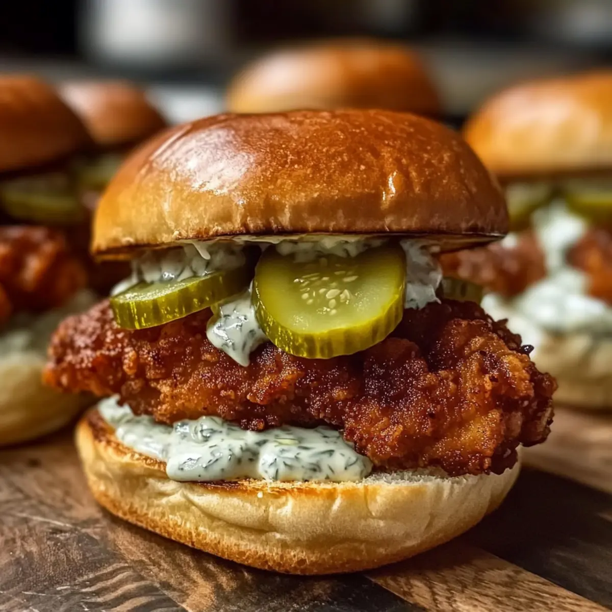 Nashville Hot Chicken Sliders with Dill Pickle Aioli Bliss
