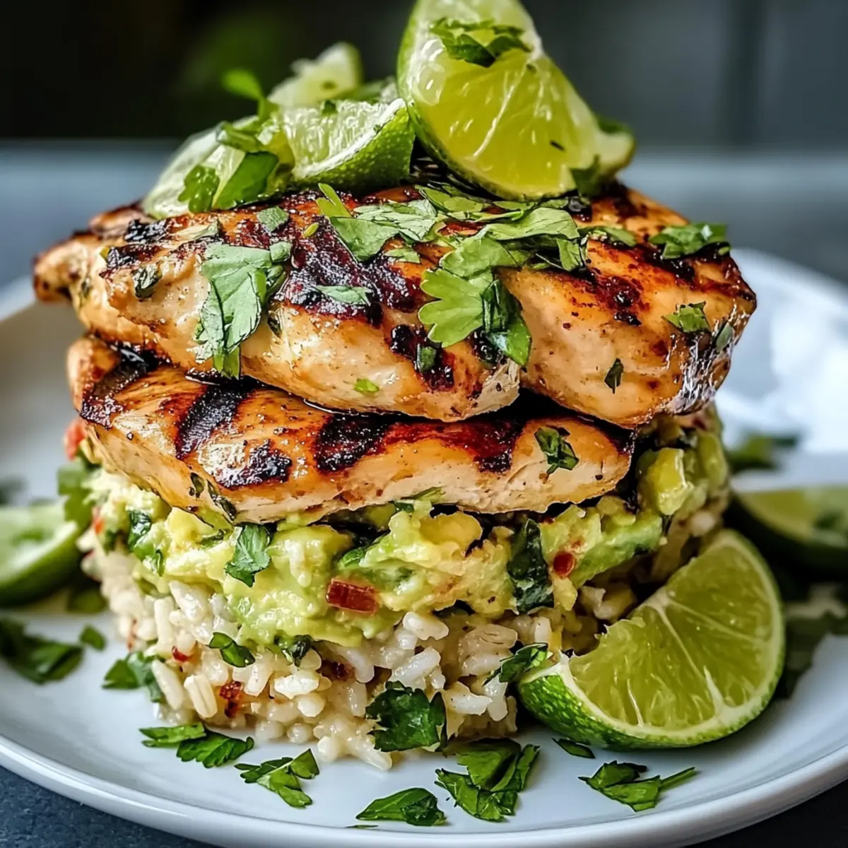 Honey Lime Chicken Avocado Stack for a Flavorful Dinner