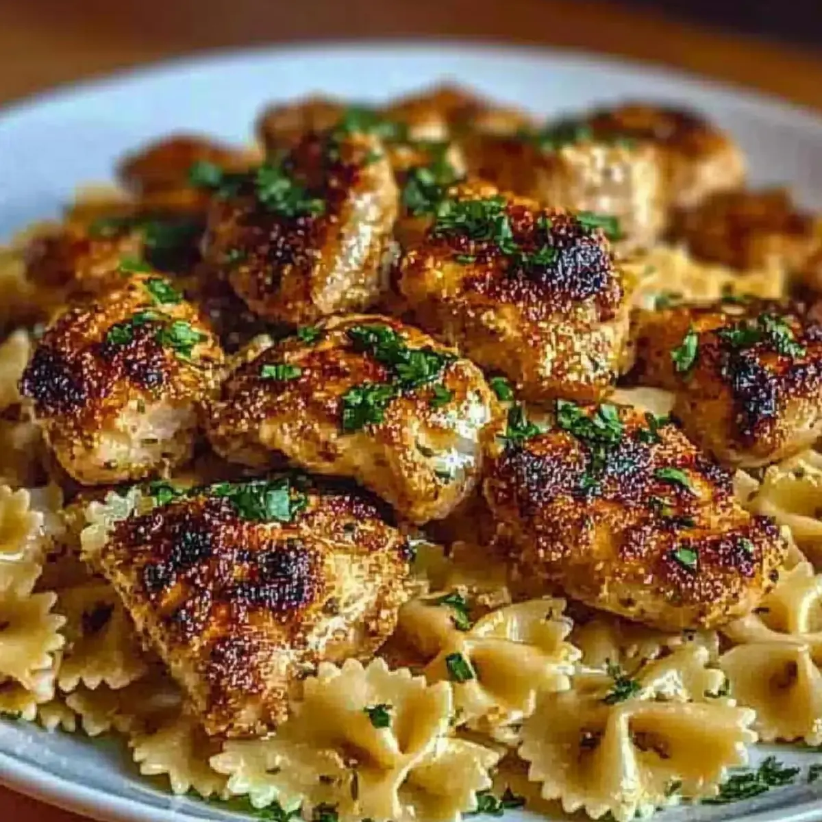 Garlic Butter Chicken with Bowtie Pasta for Cozy Nights