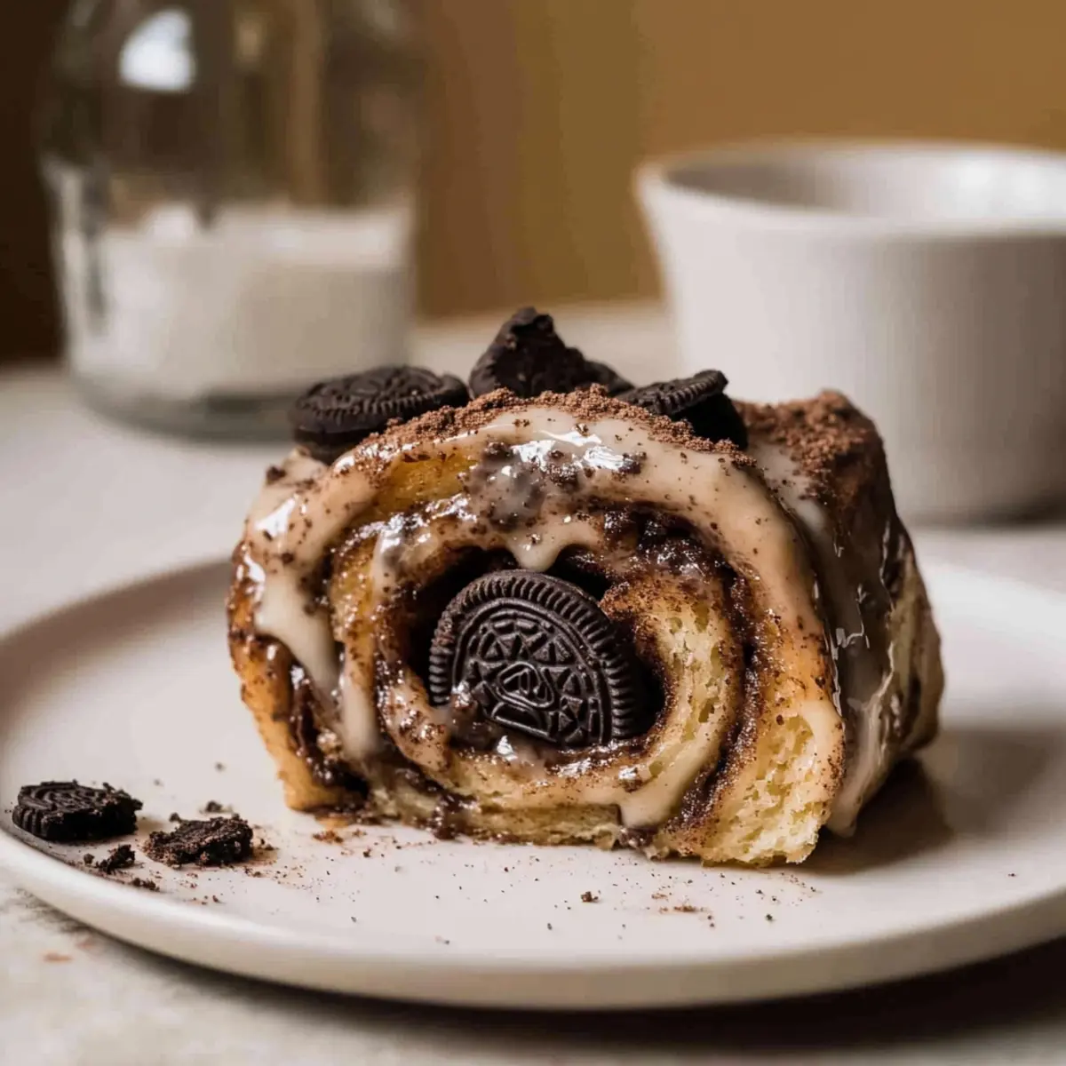 Delicious Cinnamon Rolls with Oreos for Instant Joy