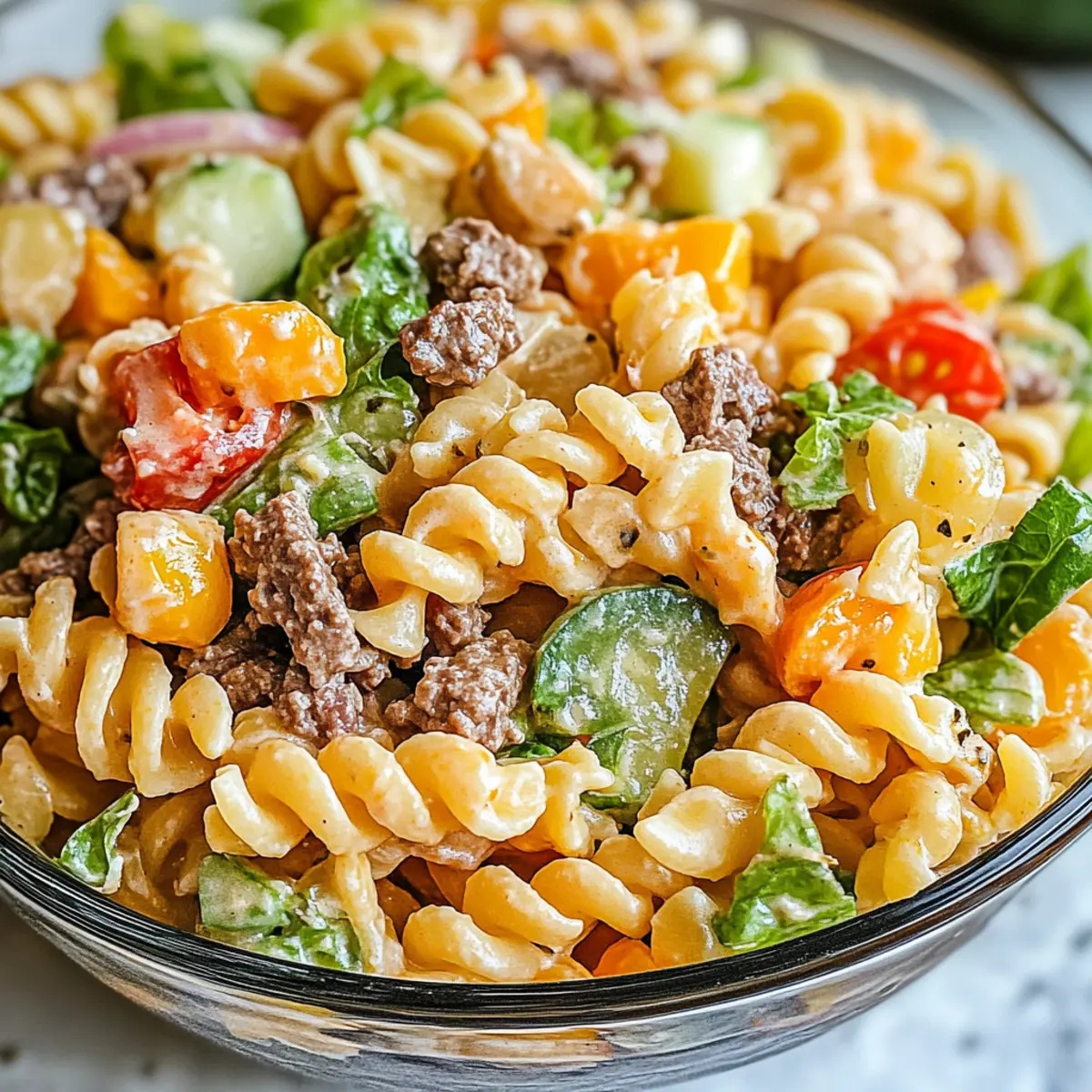 Big Mac Pasta Salad: Nostalgic Flavors in Every Bite