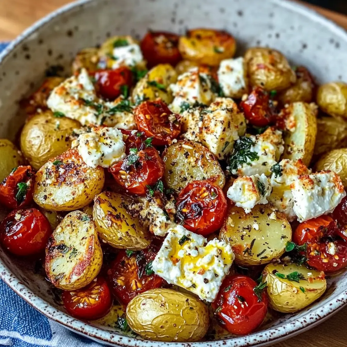 Baked Feta Potatoes for Creamy Mediterranean Bliss