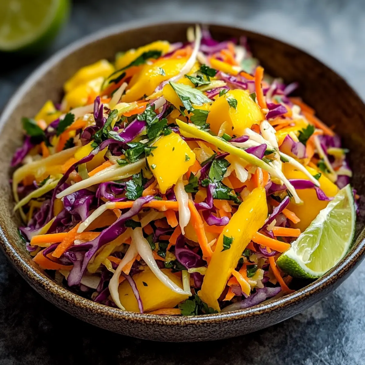 Bright & Crunchy Mango Slaw: A Sweet, Healthy Delight