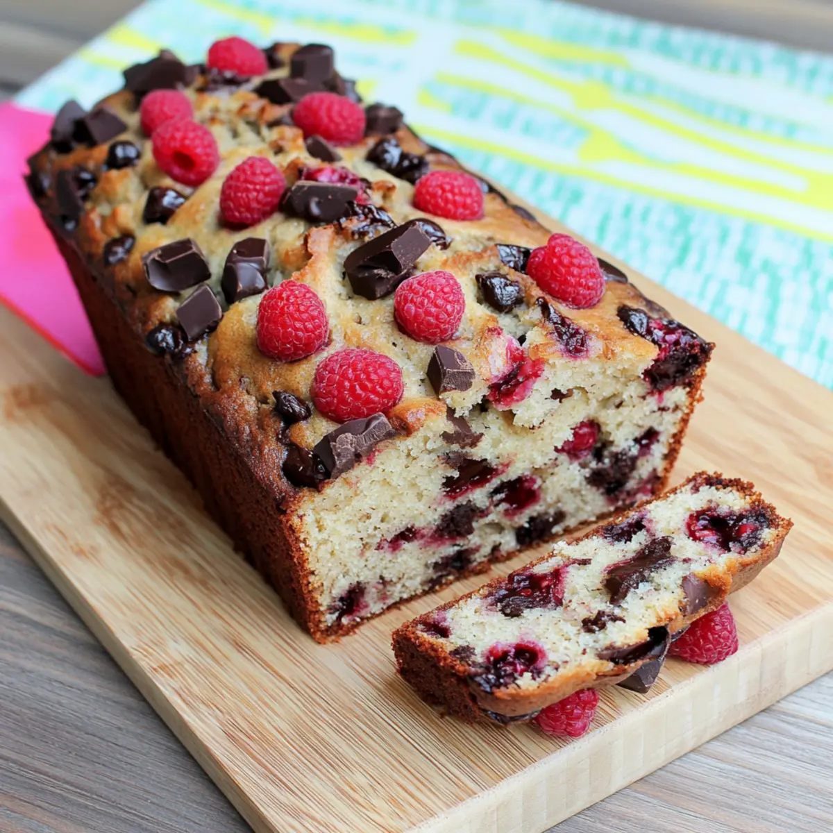 Raspberry Dark Chocolate Banana Bread That’s Simply Irresistible