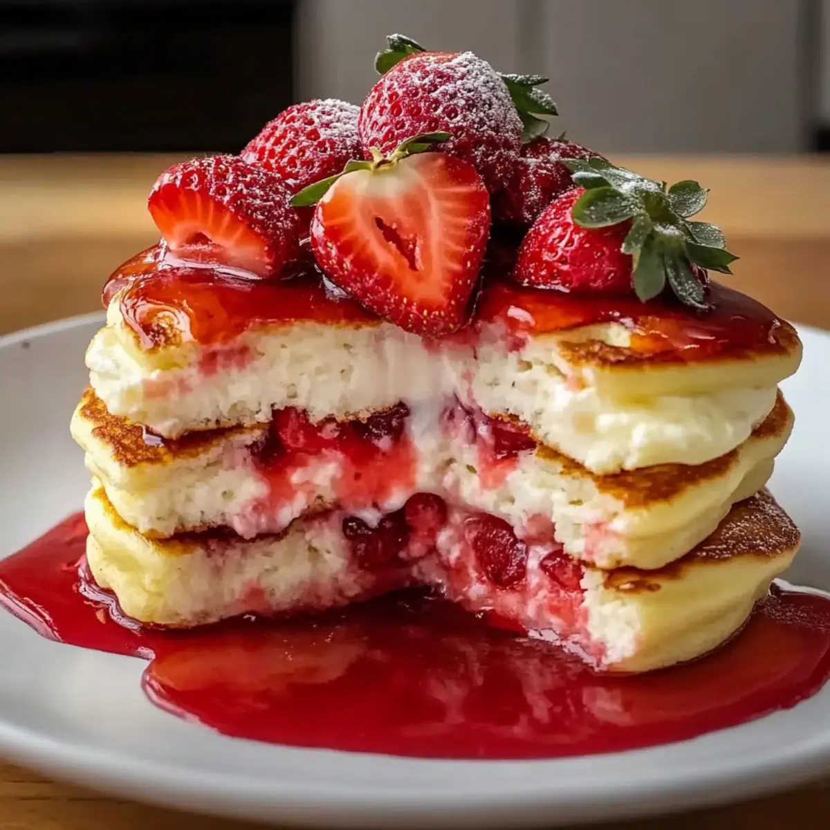 Strawberry Cheesecake Pancakes: Your New Weekend Indulgence!