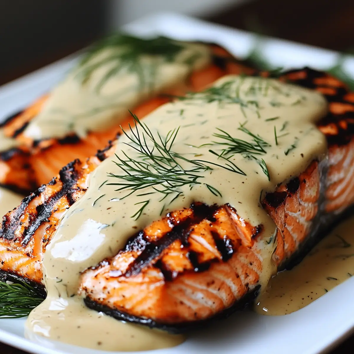 Grilled Salmon with Dijon Mustard Sauce: A Quick, Healthy Treat