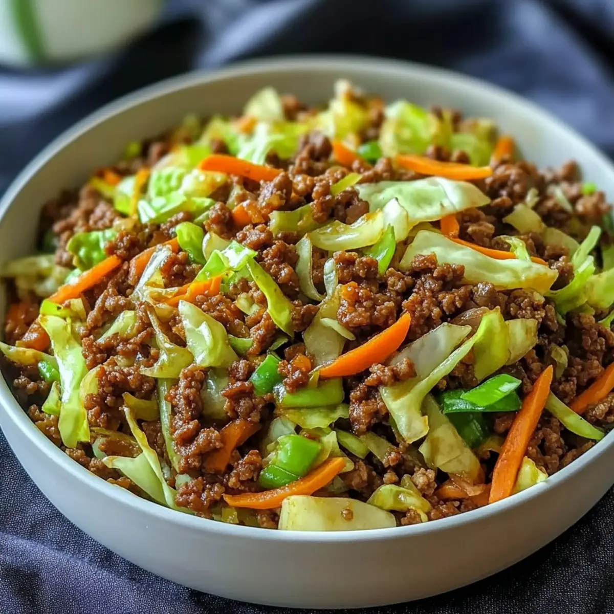 Egg Roll in a Bowl: Quick Low-Carb Comfort Food Delight