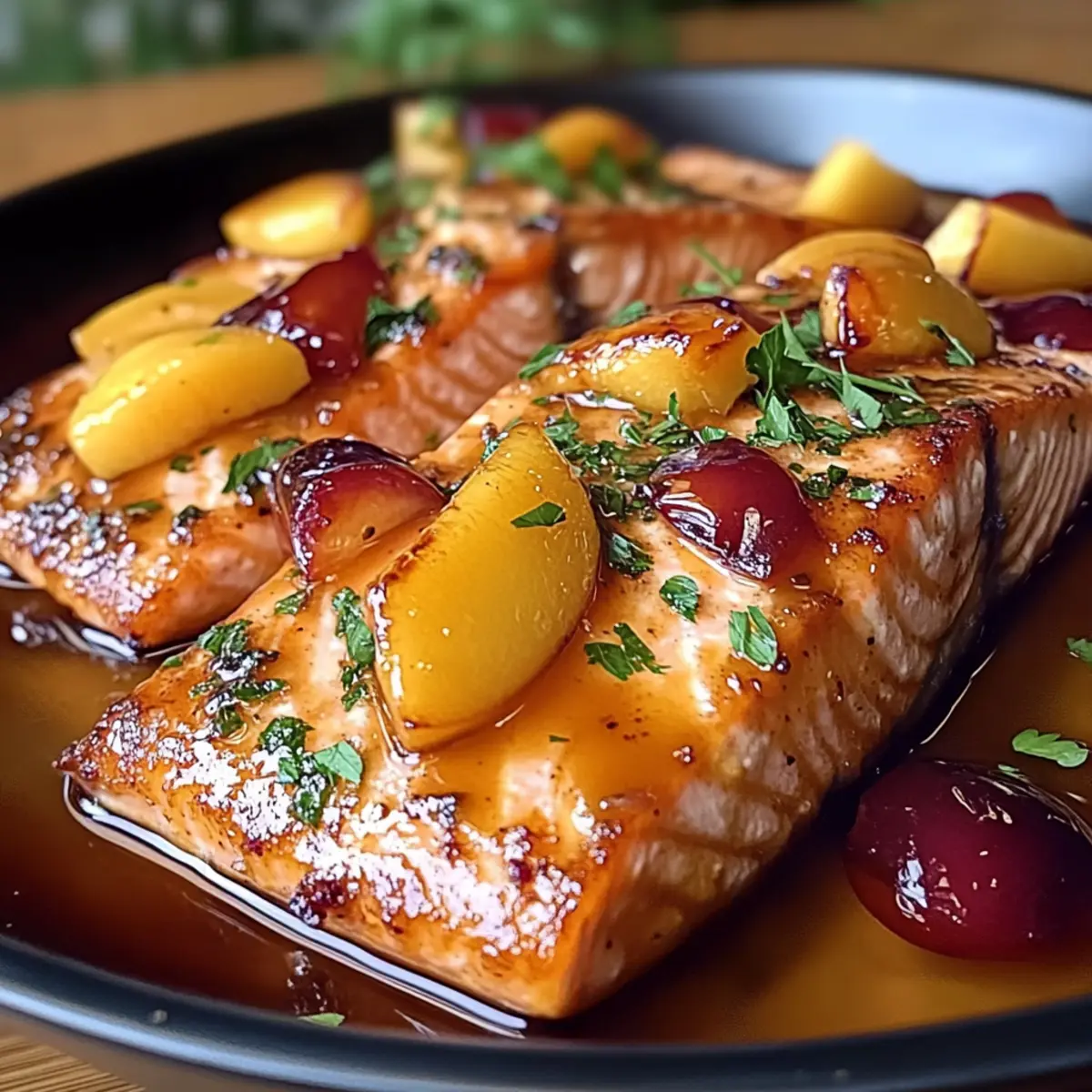 Bourbon Peach Roasted Salmon: A Flavorful Dinner Delight