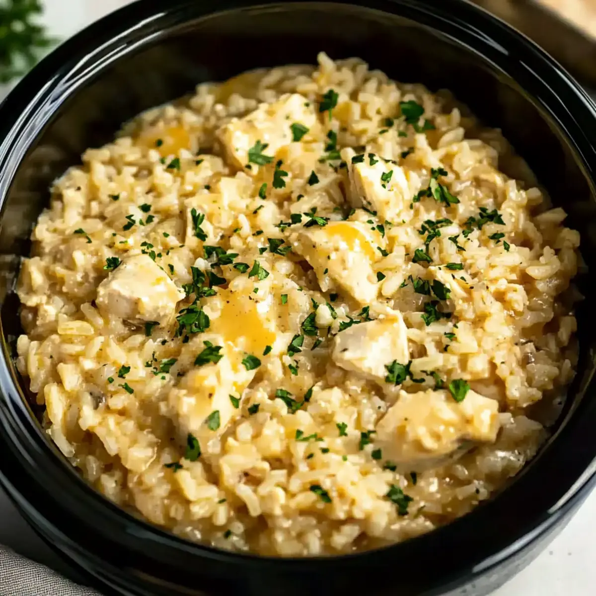 Creamy Crockpot Chicken and Rice for Cozy Family Nights