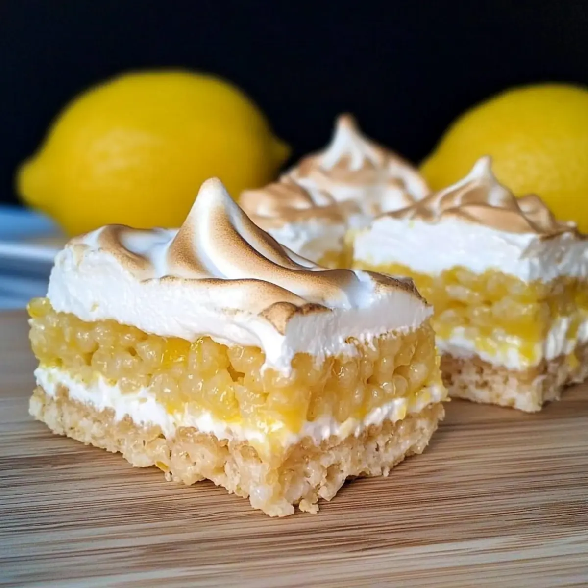 Lemon Meringue Rice Krispie Treats for Spring Celebrations