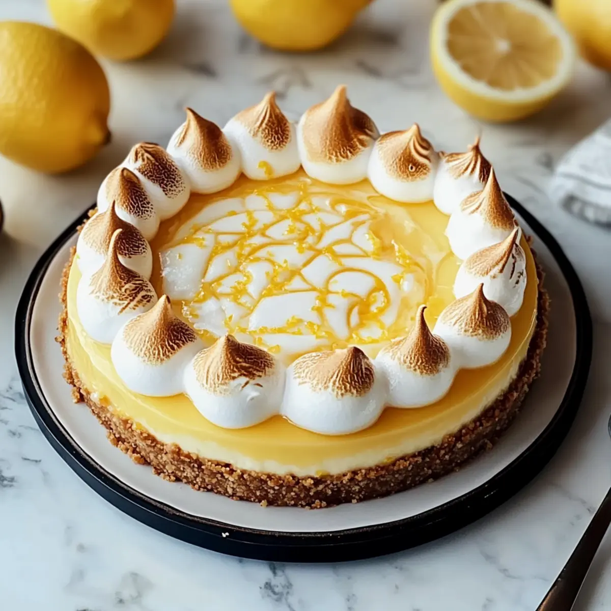 Triple Lemon Meringue Cheesecake That Will Wow Your Guests