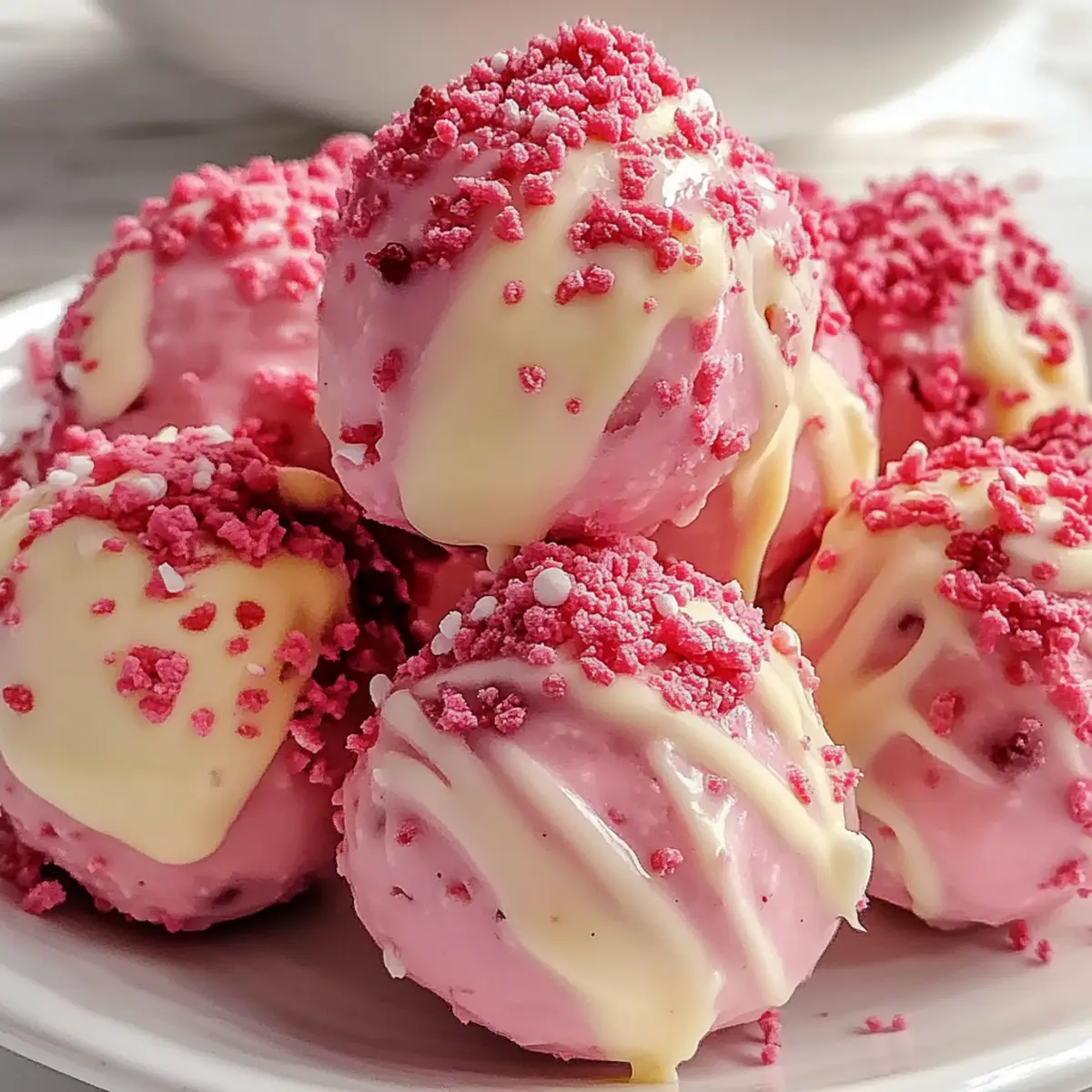 Sweet Strawberry Shortcake Truffles for Effortless Indulgence