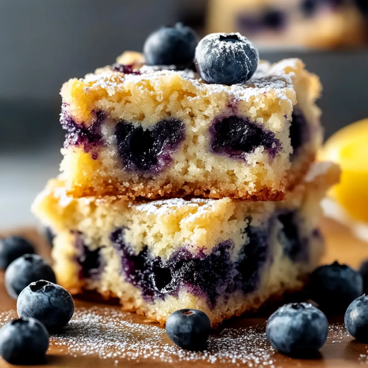 Chewy Blueberry Blondies That Will Make You Smile
