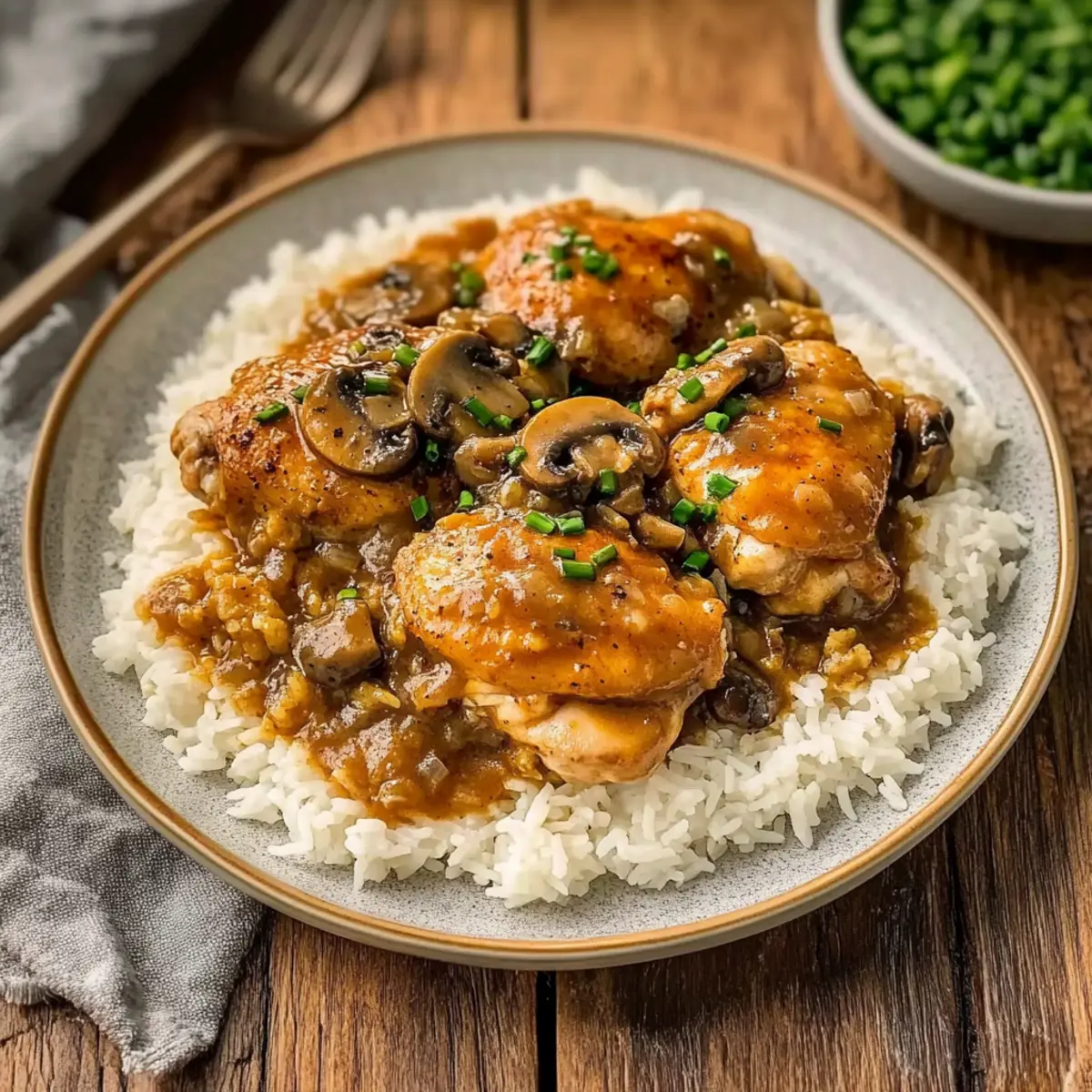 Hearty Smothered Chicken and Rice for Cozy Family Dinners