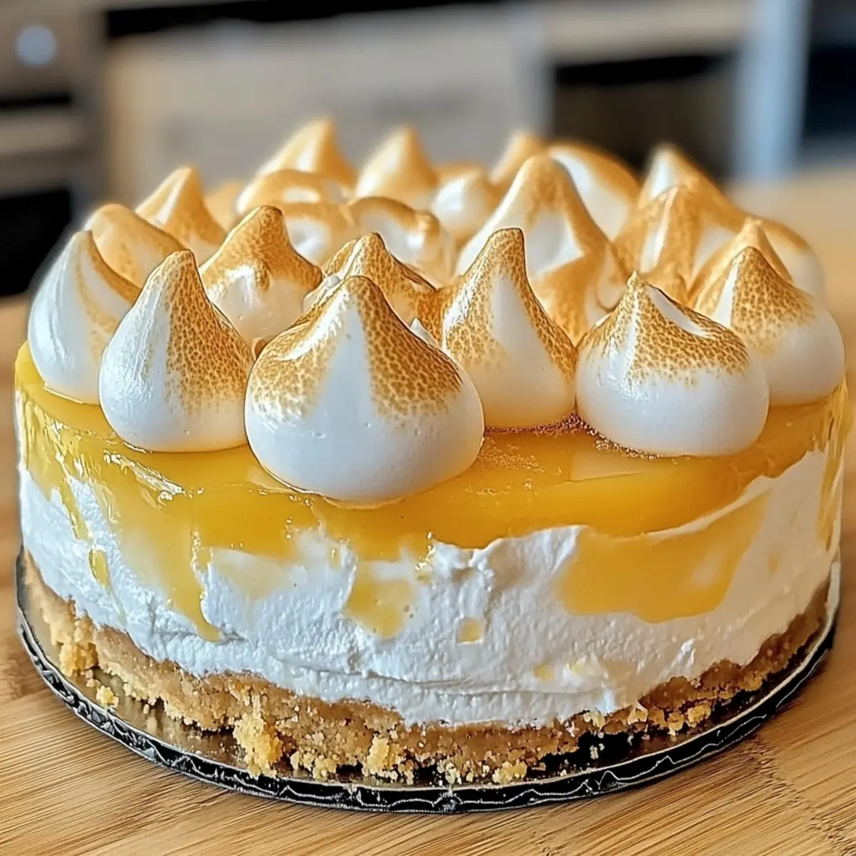 Triple Lemon Meringue Cheesecake: A Tangy Delight at Home