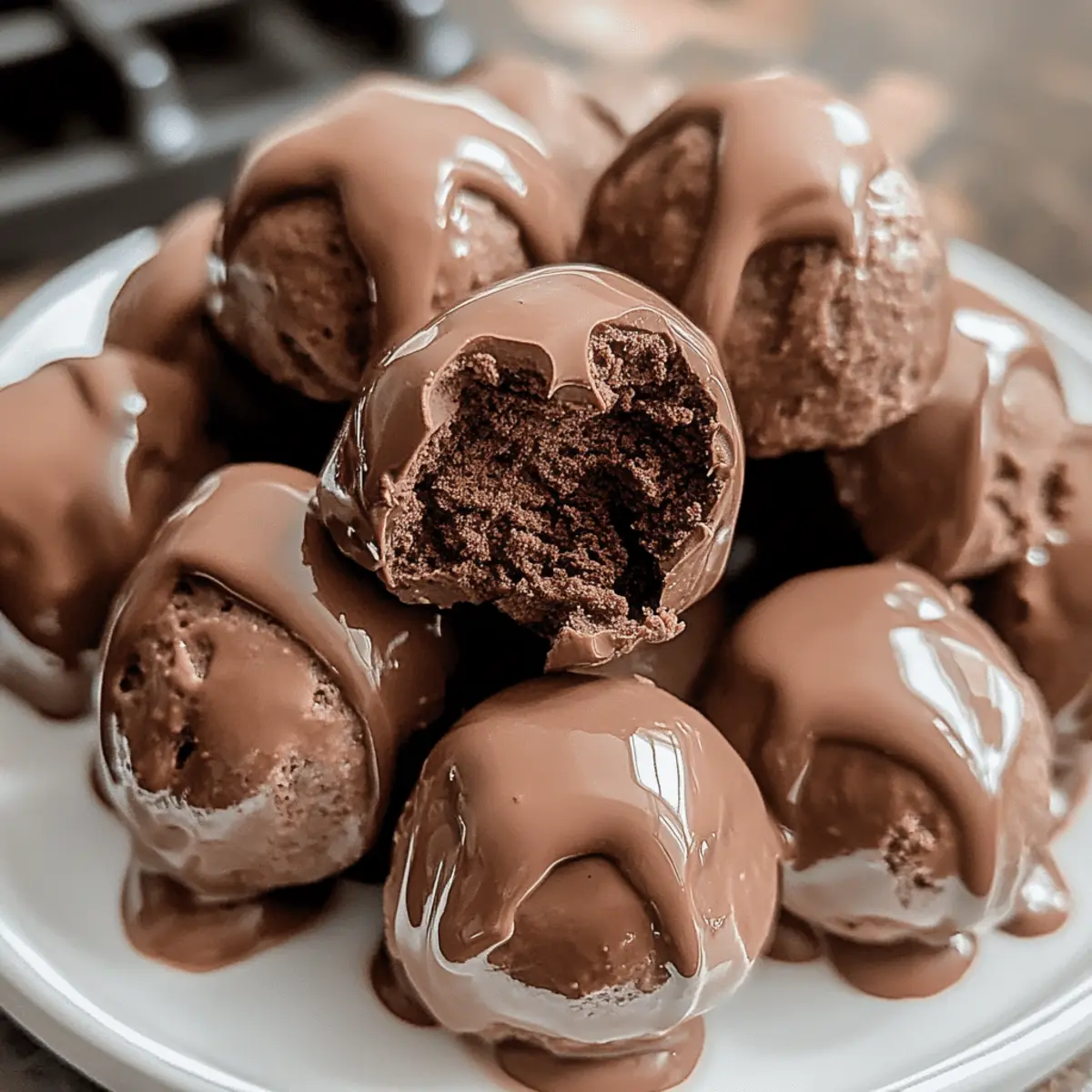 No-Bake Cottage Cheese Brownie Batter Protein Bites Delight