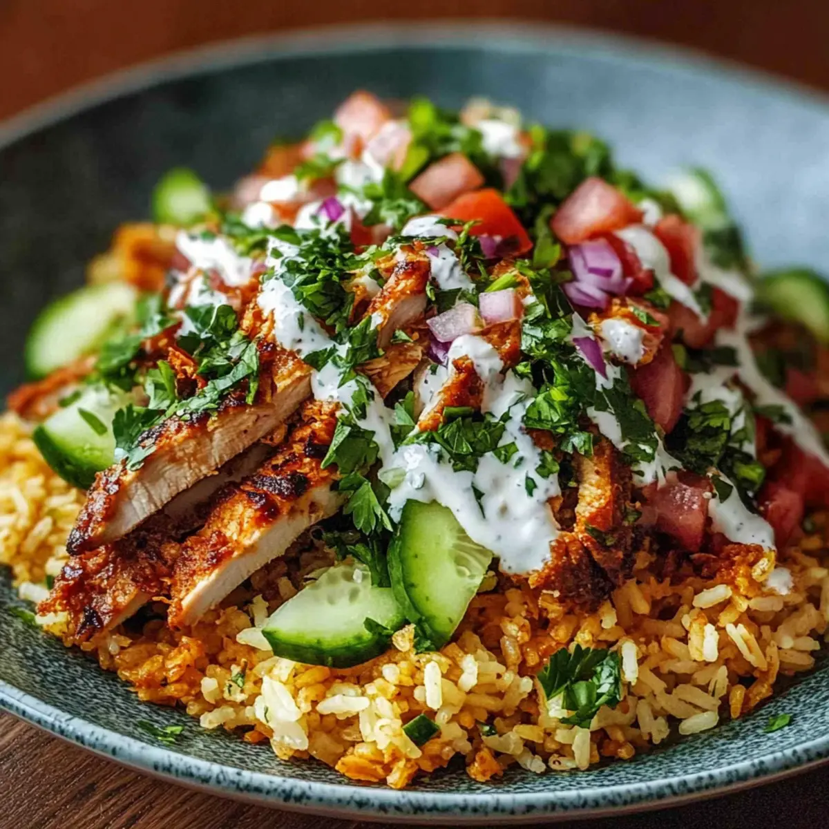 Chicken Shawarma Crispy Rice Salad: Flavorful & Healthy Delight