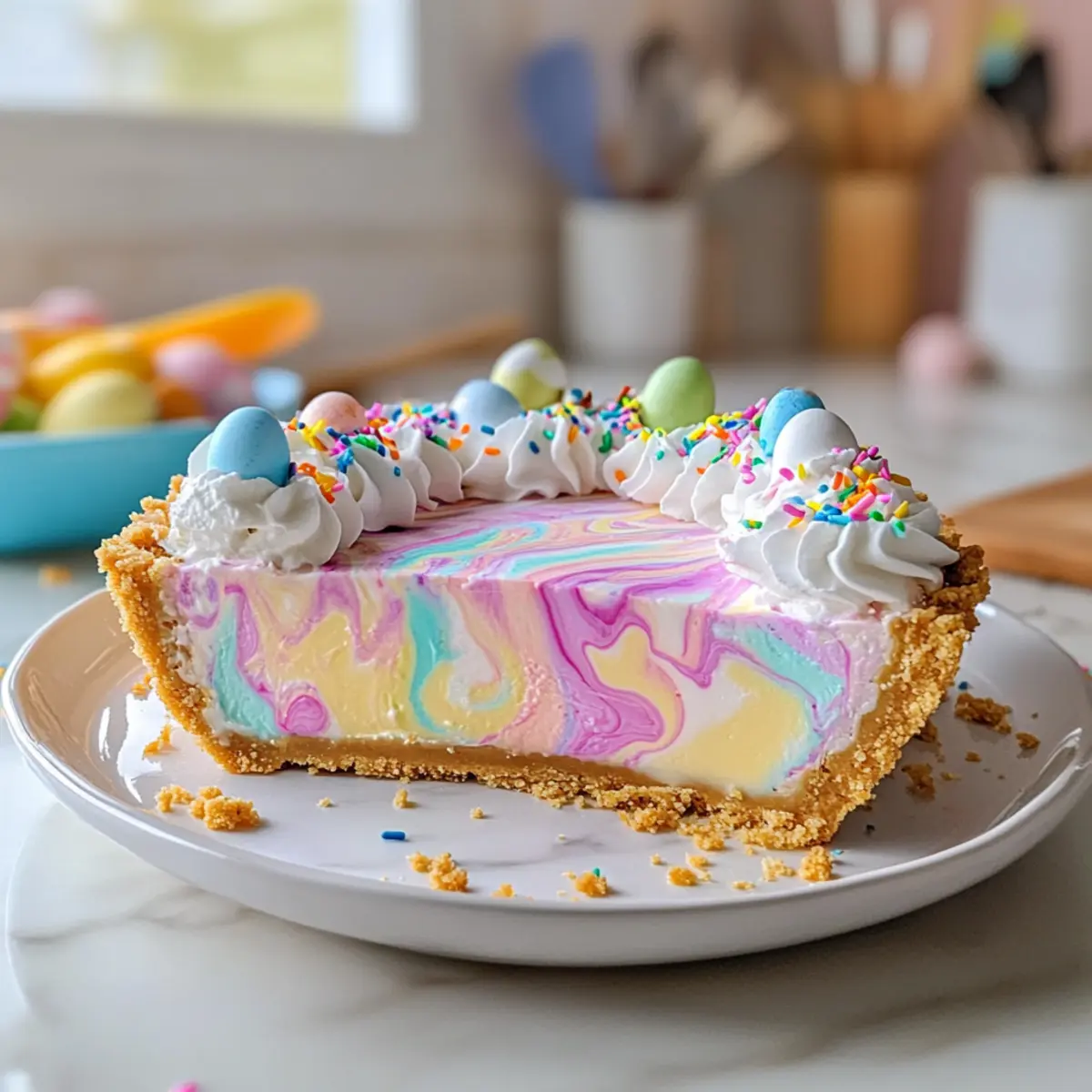 Delightful Easter Swirl Pie: A No-Bake Springtime Treat