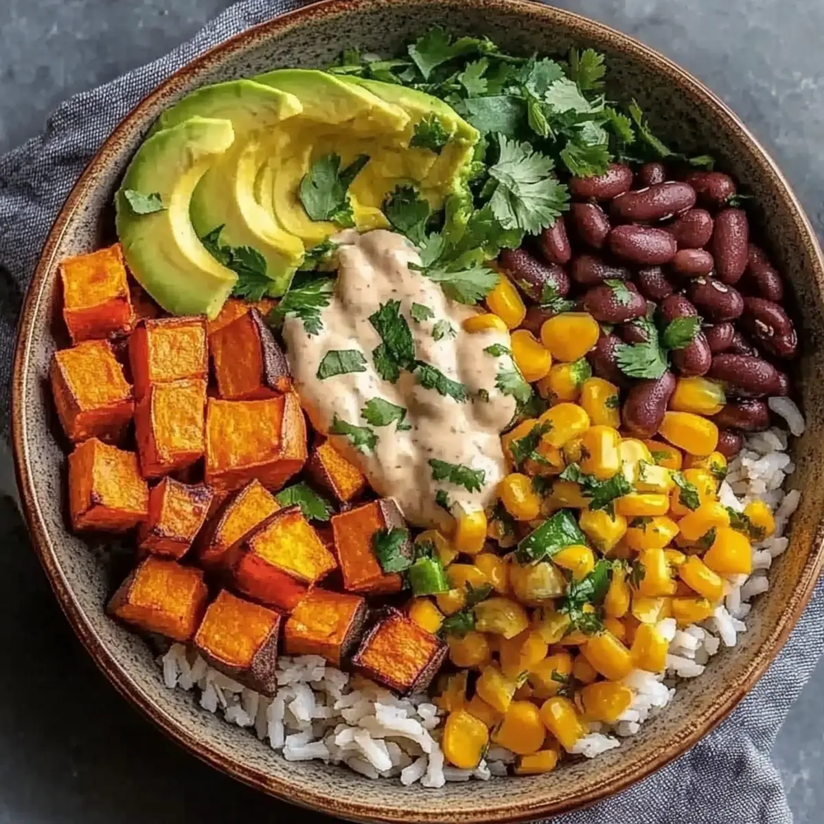 Vegan Sweet Potato Burrito Bowl: A Colorful, Cozy Delight