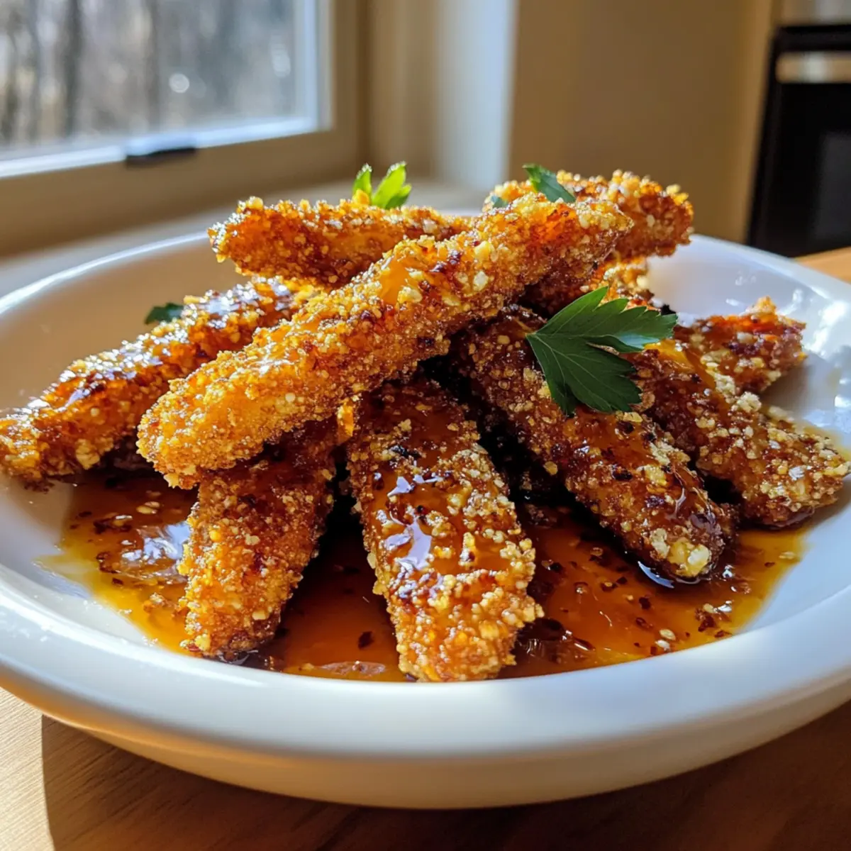 Crispy Honey Mustard Tofu Tenders for Plant-Based Bliss