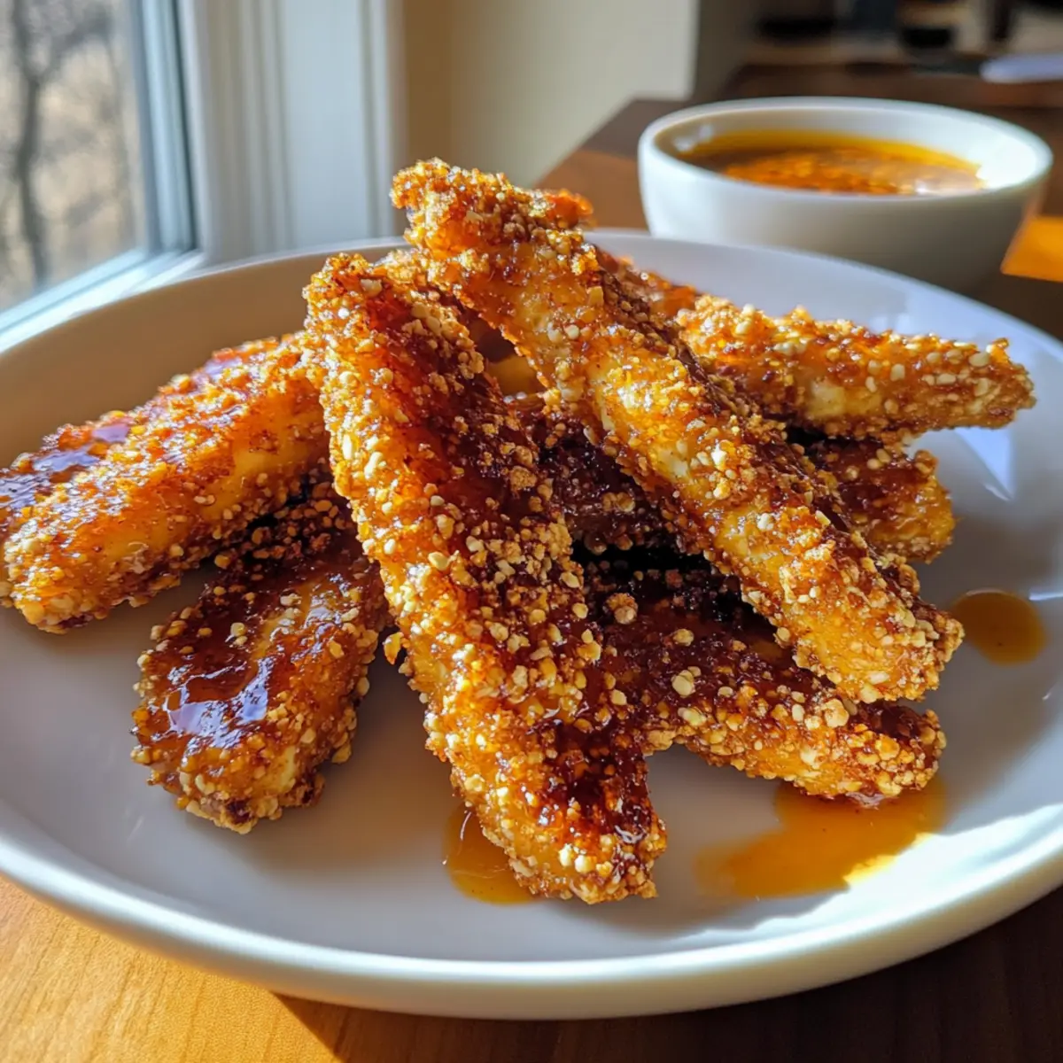 Crispy Honey Mustard Tofu Tenders for a Healthy Crunch