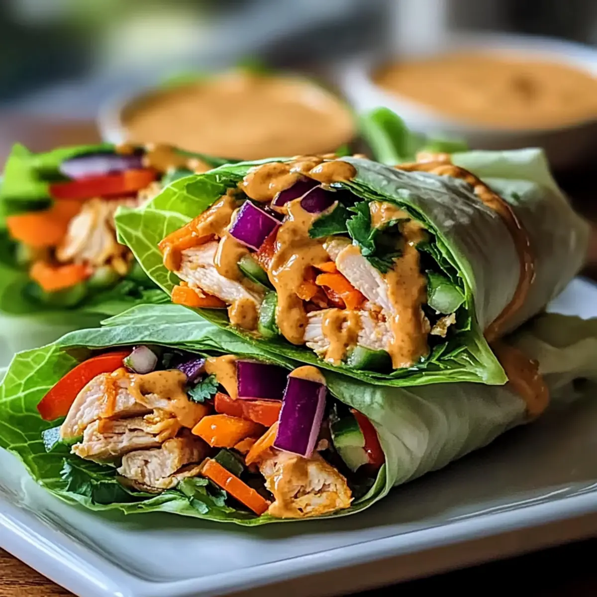 Thai Peanut Chicken Wraps: Quick, Delicious, and Gluten-Free!