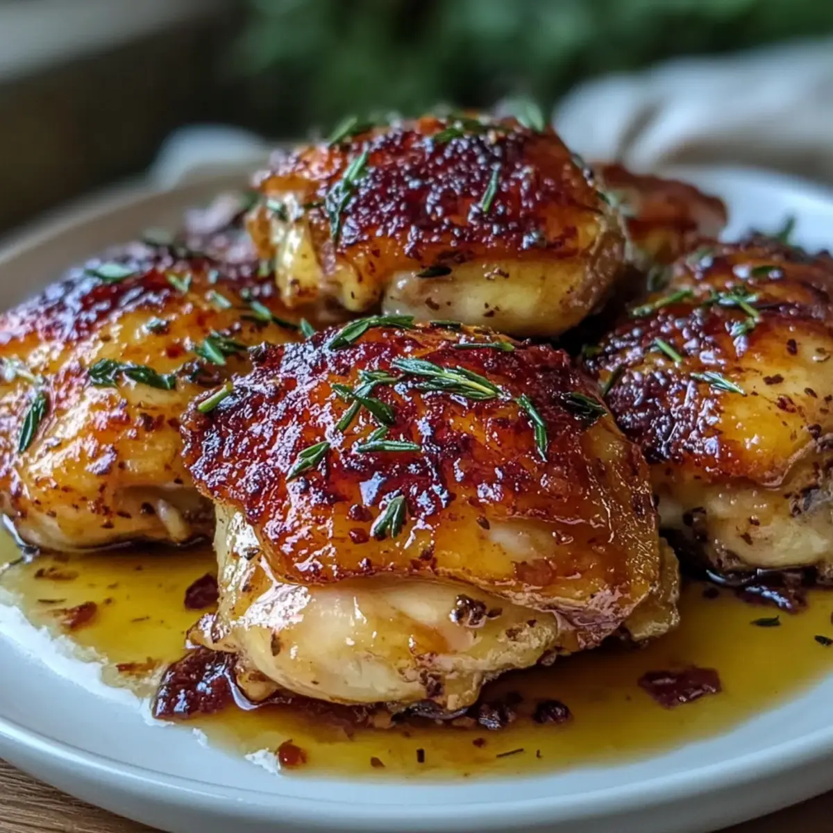 Garlic Butter Baked Chicken Thighs