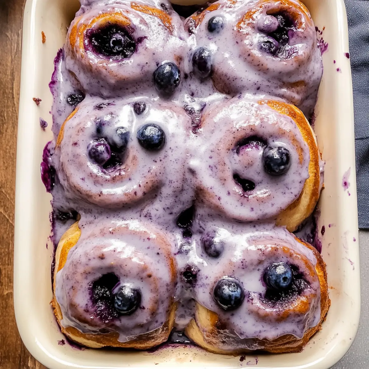 Soft Blueberry Cinnamon Rolls That Melt in Your Mouth