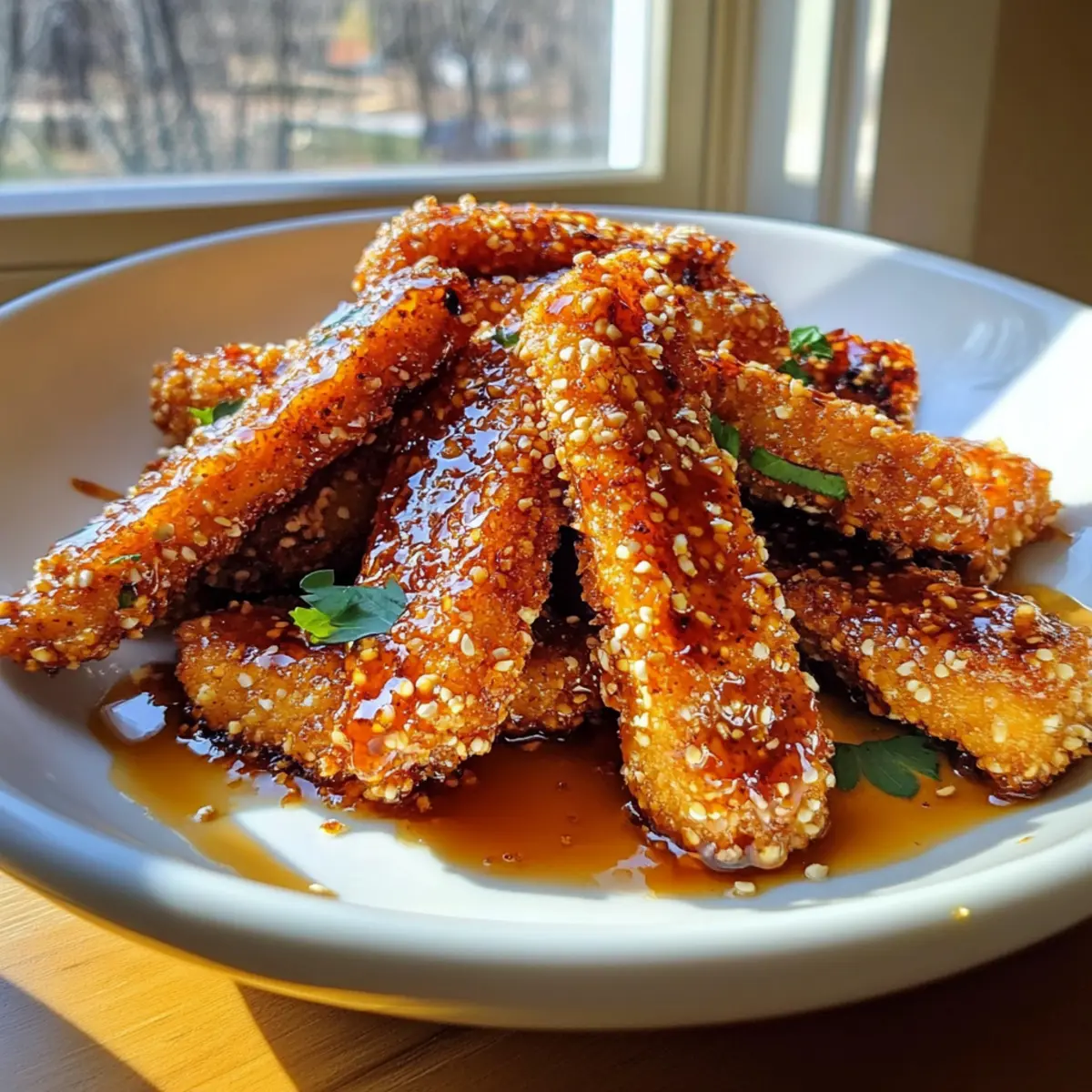 Crispy Honey Mustard Tofu Tenders You'll Crave Every Time