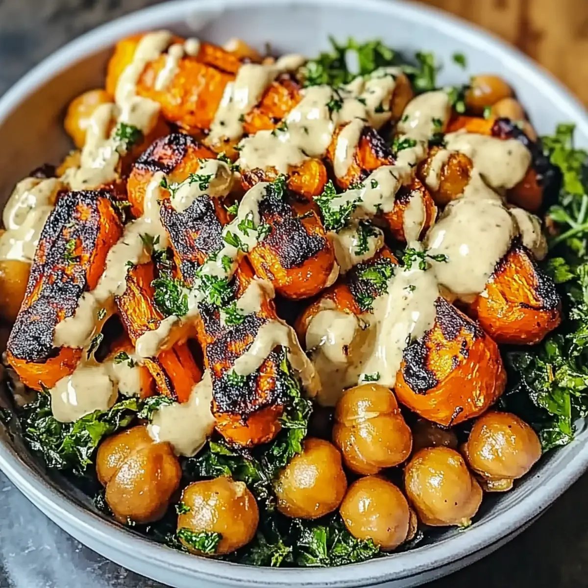Savor This One-Pan Roasted Carrot and Chickpea Bowl Tonight