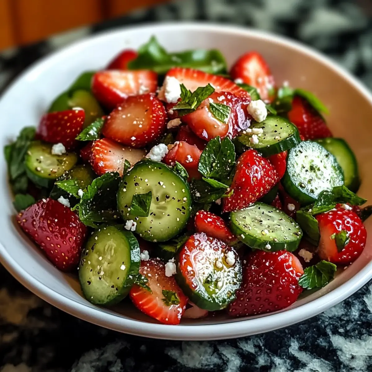 Crisp Cucumber Strawberry Salad: A Refreshing Summer Treat