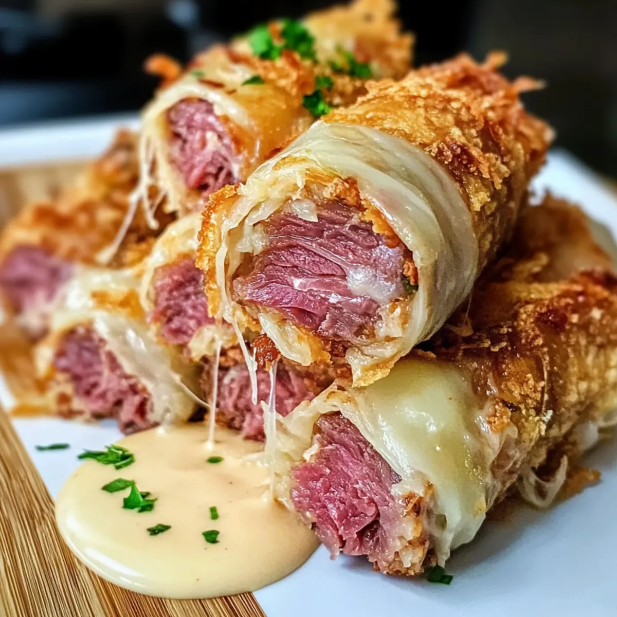 Keto Crispy Reuben Roll-Ups: Crunchy Flavor in Every Bite